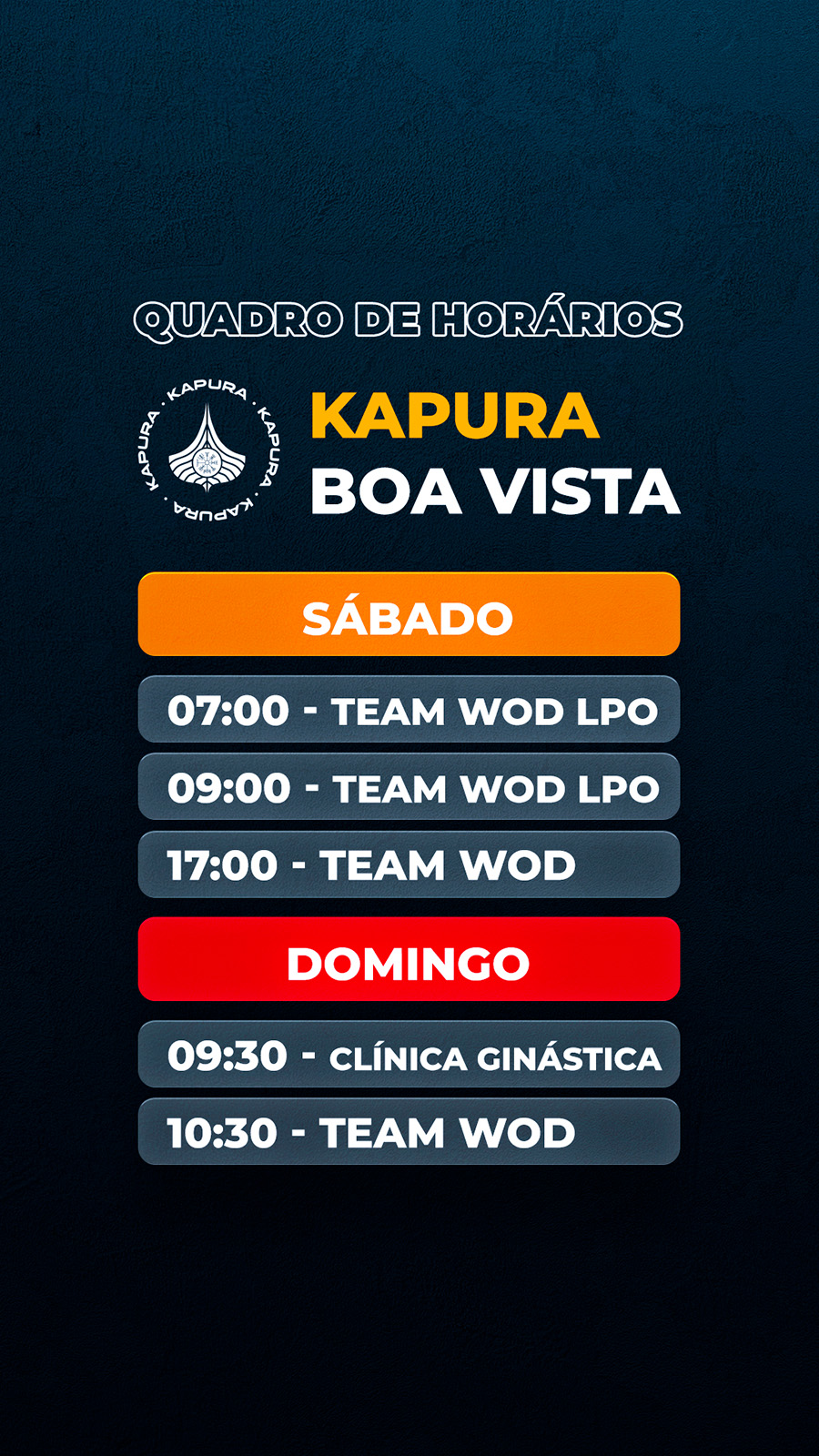 Horários Compasso